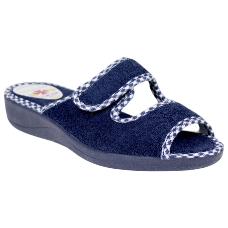 Zapatilla Casa Mujer Verano Abierta Anatómica Velcro Alcalde 2035