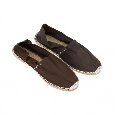 alpargatas planas baratas en tela y esparto - 01000