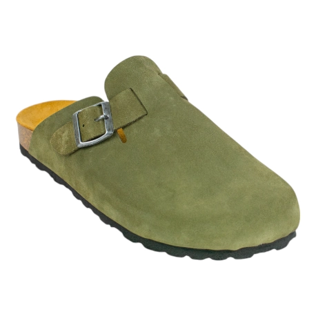 Zuecos Piel Serraje Hombre - Biocomfort HOM-001