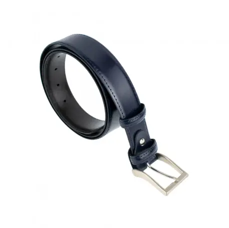 Cinturon Hombre de Piel Lisa Brillante brillante Blesrok 807