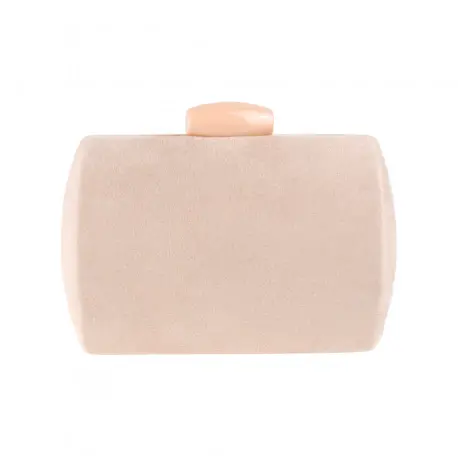 Clutch de Fiesta Rígido Antelina con Cadena Dorada BM 23036 4 Clutch de Fiesta Rígido Antelina con Cadena Dorada BM 23036 - Imagen 4