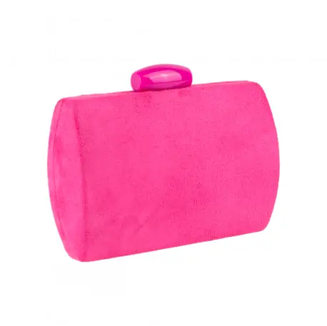 Clutch de Fiesta Rígido Antelina con Cadena Dorada BM 23036 2 Clutch de Fiesta Rígido Antelina con Cadena Dorada BM 23036 - Imagen 2