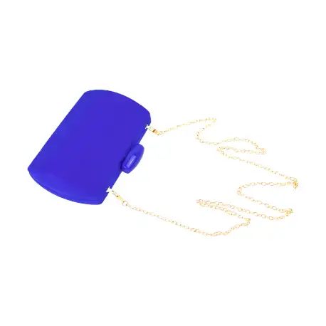 Clutch de Fiesta Rígido Antelina con Cadena Dorada BM 23036 9 Clutch de Fiesta Rígido Antelina con Cadena Dorada BM 23036 - Imagen 9