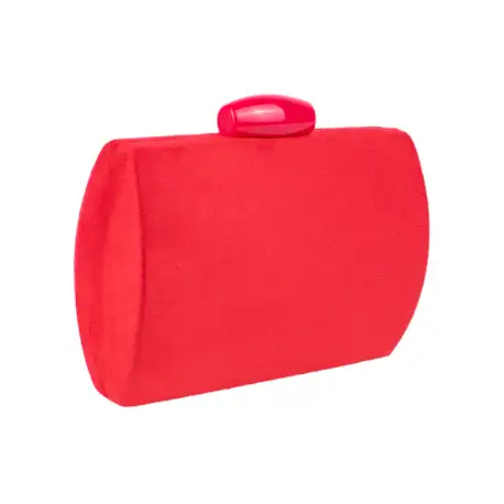 Clutch de Fiesta Rígido Antelina con Cadena Dorada BM 23036 11 Clutch de Fiesta Rígido Antelina con Cadena Dorada BM 23036 - Imagen 11