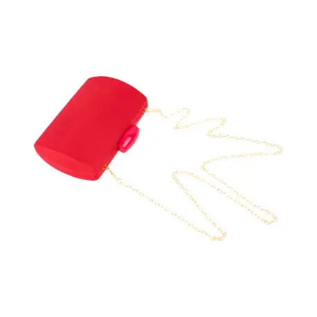 Clutch de Fiesta Rígido Antelina con Cadena Dorada BM 23036 12 Clutch de Fiesta Rígido Antelina con Cadena Dorada BM 23036 - Imagen 12