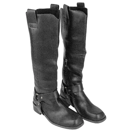 Bota Alta Mujer con Estribo de quitar Negro Plana Punta Cuadrada Corina M4821 3 Bota Alta Mujer con Estribo de quitar Negro Plana Punta Cuadrada Corina M4821 - Imagen 3