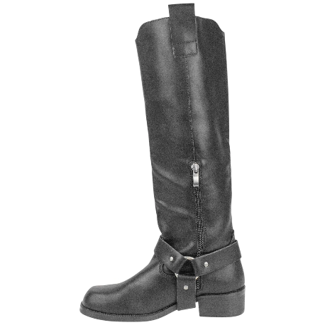 Bota Alta Mujer con Estribo de quitar Negro Plana Punta Cuadrada Corina M4821 4 Bota Alta Mujer con Estribo de quitar Negro Plana Punta Cuadrada Corina M4821 - Imagen 4