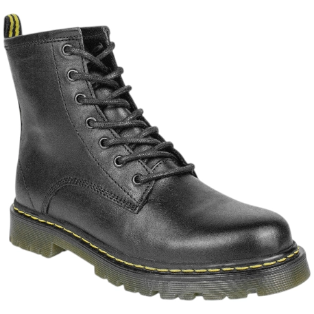 Botas Militares de Piel con Pespunte Amarillo Planas para Mujer - Hold 273P.001