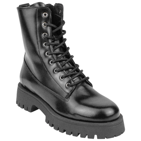 Bota Militar Piel Florentí Plataforma Cordón y Cremallera Innovation 3060