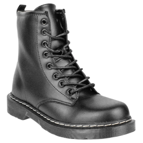 Botas Militares para Mujer con Forro de Pelo y Cremallera - Prisska GX320