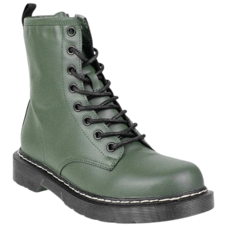 Botas Militares para Mujer con Forro de Pelo y Cremallera - Prisska GX320