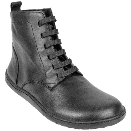 Botín Barefoot Mujer Piel Cordones y Cremallera Plano Vivant V-2753