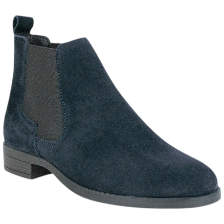 Botines Chelsea de Piel Serraje para Mujer con Tacón Bajo - Innovation 39244