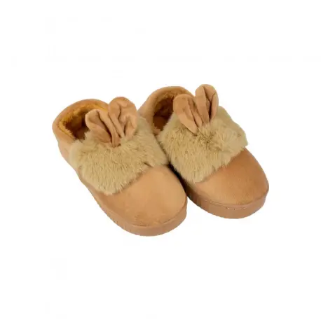 Zapatillas de Casa Niña Invierno Conejito Beige Marron Rosa Bovet