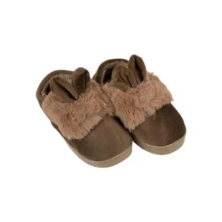 Zapatillas de Casa Niña Invierno Conejito Beige Marron Rosa Bovet