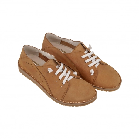 Zapato Nobuck Mujer ElásticosTroquelado Brans 13728