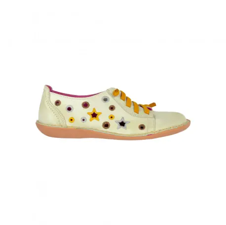 Zapatos Planos Mujer Piel Brans Motivos de Estrellas Talla 35 2 Zapatos Planos Mujer Piel Brans Motivos de Estrellas Talla 35 - Imagen 2