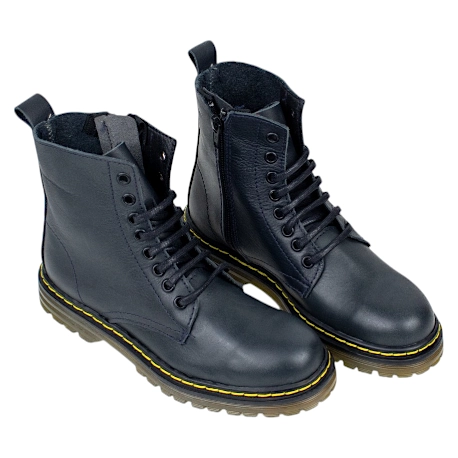 Botas Militares Mujer en Piel con Cremallera Brans 124 9 Botas Militares Mujer en Piel con Cremallera Brans 124 - Imagen 9