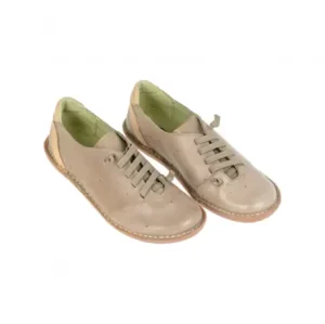 Zapatos Planos Mujer Piel Cierre Elásticos Brans 1088 Talla 35 - Taupe