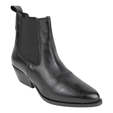 Botin Campero negro piel mujer - Bran´s 14162