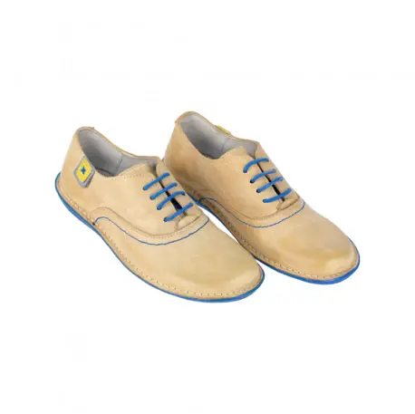 Zapatos Planos Piel Mujer con Detalle Lateral Brans Talla 35