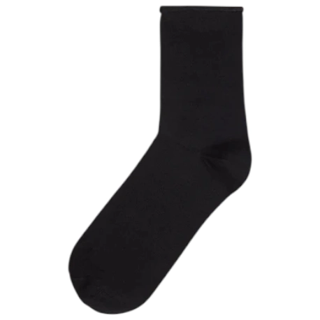 Calcetín Sin Puño Negro para Mujer 36-41 Hilo de Escocia Ysabel Mora 12737