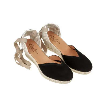 Alpargatas Mujer 5 Cuerdas Cuña Media con Lazo Corte V Carmen García 171S5