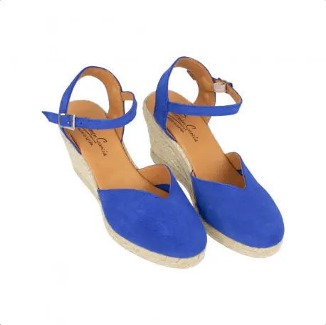 Cuñas Altas Esparto Mujer de 7 Cuerdas con Pulsera Corte V Carmen Garcia 173S7