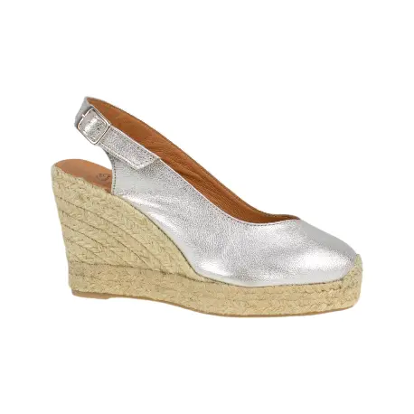 Cuña Alta Destalonada Esparto y Piel - Carmen García 288D7P 2 Cuña Alta Destalonada Esparto y Piel - Carmen García 288D7P - Imagen 2