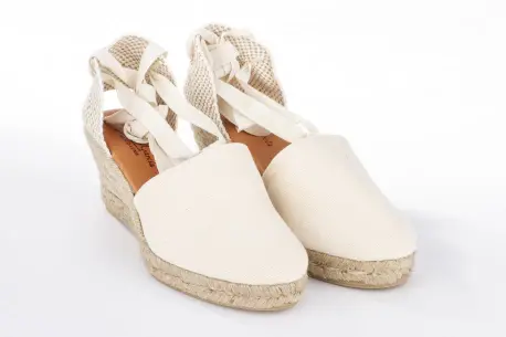 Cuñas de Esparto Mujer Valencianas Tela Carmen García 42S5