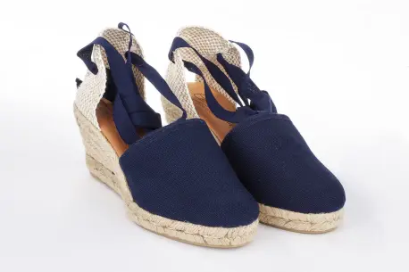 Cuñas de Esparto Mujer Valencianas Tela Carmen García 42S5