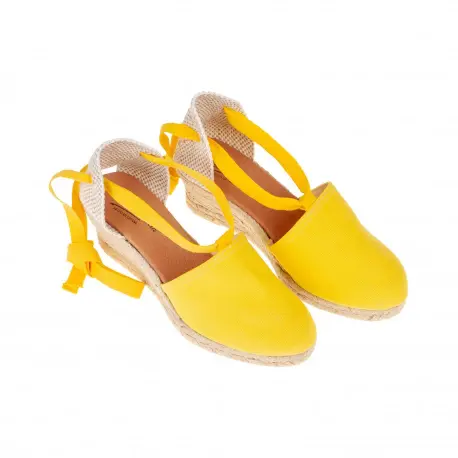 Cuñas de Esparto Mujer Valencianas Tela Carmen García 42S5