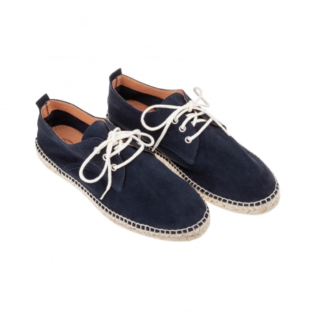 Alpargata Cordones Hombre Piel Serraje Carmen García 71S16