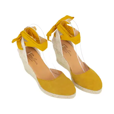 Cuña de Esparto Altas Beis Malva Marron Negro Taupe 7 Cuerdas Punta Fina Lazo Carmen Garcia 48V7