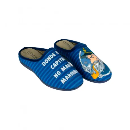 Pantuflas de Hombre de Invierno Abiertas Estampado Capitán Cuque 597