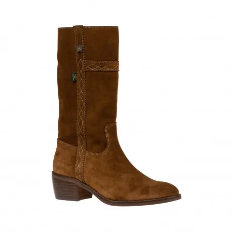 Botas Camperas Media Caña Mujer Tacon Cuadrado- Dakota Boots 476