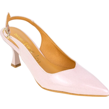 Zapatos de Salón Destalonados con Punta Fina y Tacón Medio - Daniela Vega 2315