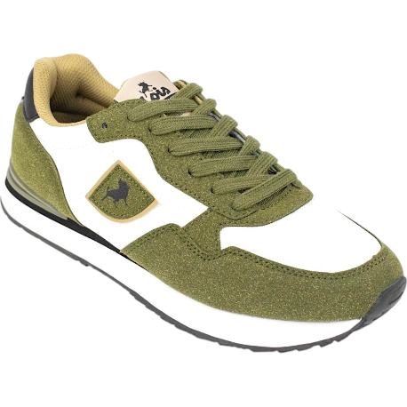 Zapatilas Lois en Blanco y Verde Casual - 64401