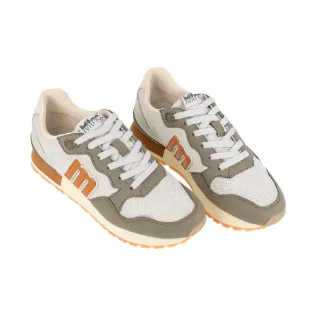 Deportivo Mustang Hombre Casual Plantilla Foam Azul Marino Blanco y Gris 84427