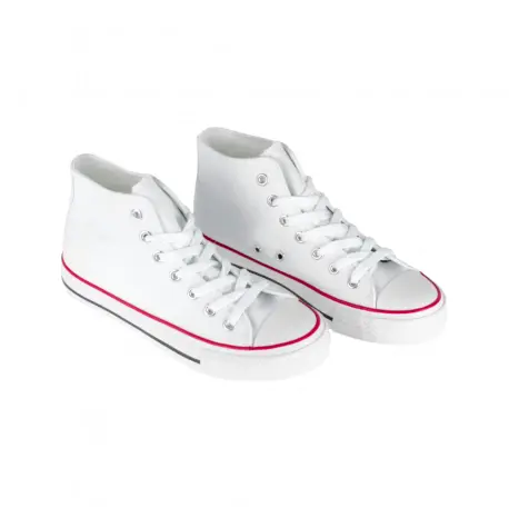 Zapatilla Lona Puntera de Goma Alta 7-A11