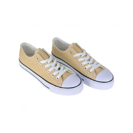 Zapatilla Lona Puntera de Goma Mujer 7-A12F