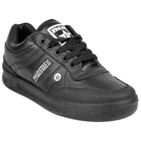 Deportivo Paredes Retro Hombre en Piel Negro con Cordones 100