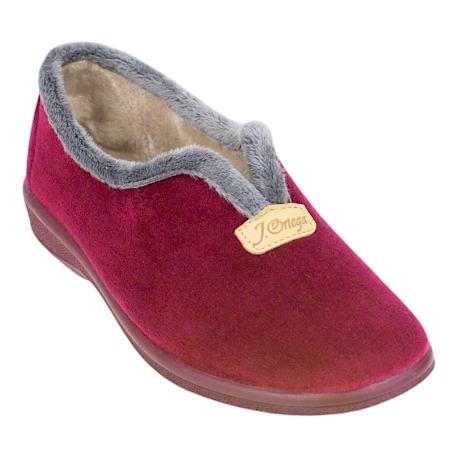 Zapatilla Casa Mujer Invierno Cerrada Lisa Cuña Baja J.Ortega 1840-B