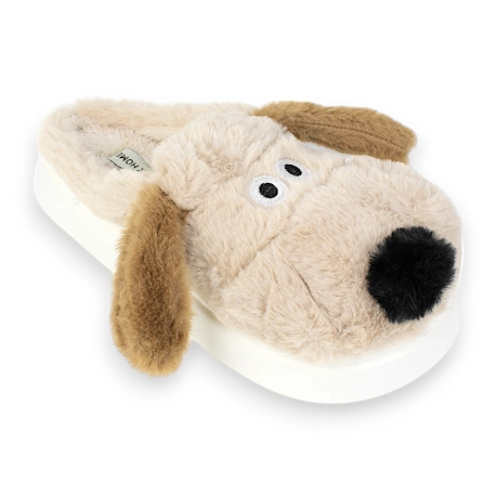 Pantufla Mujer Invierno Abierta Perro Jomix Shoes MD9640