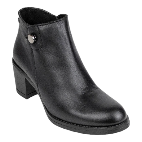 botines piel mujer con tacón ancho - Kaola 8814