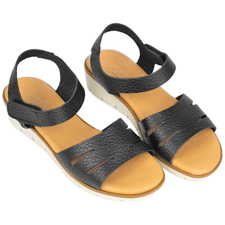 Sandalia con Cuña Baja en piel y plantilla gel - Kaola 677 7 Sandalia con Cuña Baja en piel y plantilla gel - Kaola 677 - Imagen 7