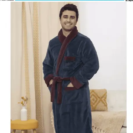 Bata Larga Hombre Poliester Kinanit 9028L Talla XL