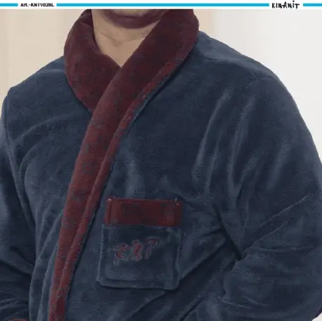 Bata Larga Hombre Poliester Kinanit 9028L Talla XL 2 Bata Larga Hombre Poliester Kinanit 9028L Talla XL - Imagen 2