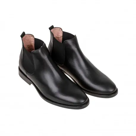 Botines Chelsea de Piel para Hombre con Elásticos Laterales - 5410