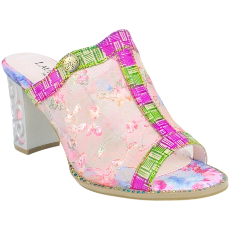 Sandalia Laura Vita piel con transparencias tacón troquelado Ledao 07